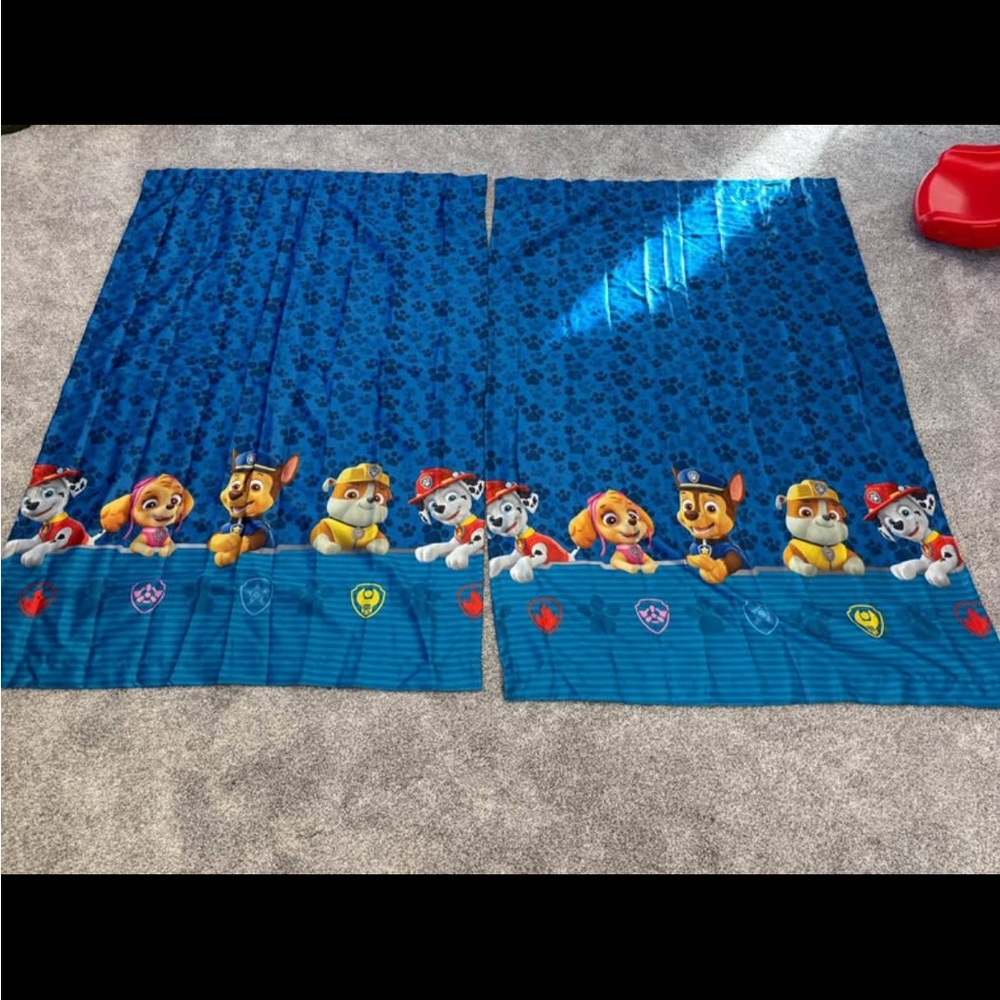 Blue Paw Patrol Curtains